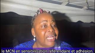 Éclairage sensibilisation du vote référendaire et adhésion au MNC en ligne de mire à sotega [upl. by Yasibit391]