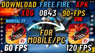 How to Download Free Fire OB43 New Update  Free Fire New Update OB43 APK  Free Fire x86 Version [upl. by Ahsitniuq]