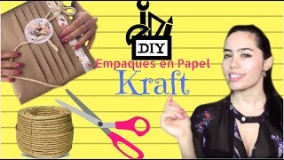 Aprenda a fazer embalagens de presentes com papel kraft [upl. by Marris415]