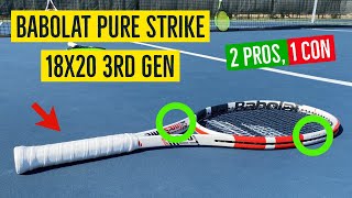 BABOLAT PURE STRIKE 18X20 3RD GEN  Dominic Thiems Racket  Tennis Racket Review [upl. by Ayerf]