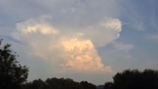 Cumulonimbus du 02 juillet 2015  Time Lapse  province de Liège Belgique [upl. by Ynaffat]