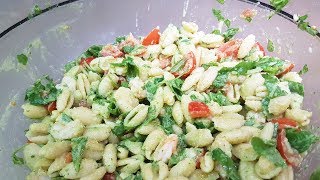 PASTA FREDDA CON GAMBERETTI ZUCCHINE E POMODORINI  FoodVlogger [upl. by Rawden878]