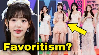 IVE’s Stylists criticized for favoritism towards Wonyoung at MMA 2023 kpop [upl. by Radmilla]