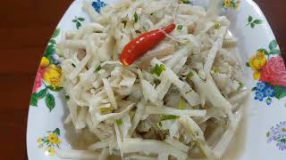 FRIED SPECIAL BAMBOO SHOOT WITH PORK RECIPES [upl. by Karwan272]