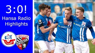 Hansa 30 Ingolstadt  Highlights Hansa Radio  Rostocker Fankurve [upl. by Qooraf]