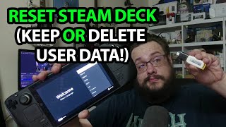 Reimage Steam Deck with via USB with or without losing user data [upl. by Salangia]