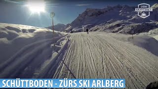 Ski Arlberg Piste 185 quotSchüttboden  Zürsquot [upl. by Aedni959]