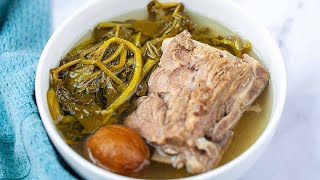 How to make Chinese Watercress Soup with Pork Bones  Healthy and Nutritious Soup Recipe [upl. by Ellery]