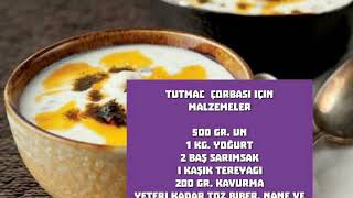 BINGOL YORESI TUTMAC CORBASI TARIFI [upl. by Melany]