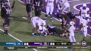 Weber State Football Falls To McNeese State At Home [upl. by Stan]