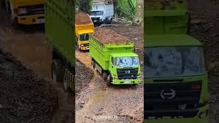 BERMAIN DILUMPUR LAGI playing in the mud again remix automobile truck bermainbersama [upl. by Noraa]