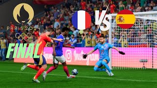 Olympic 2024 Gold Medal Match  Spain vs France  Mens Football Final [upl. by Bopp]