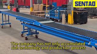 Extraordinary roller conveyor reshaping a new height for logistics transportation [upl. by Ecinrahs]