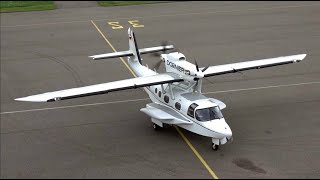 RARE Dornier CD2 Seastar Amphibious PushPull Turboprop  Landing Start Up and Take Off [upl. by Vance763]