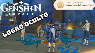 Genshin Impact ¿Cómo desbloquear el LOGRO OCULTO  Susurros del corazón [upl. by Franz]