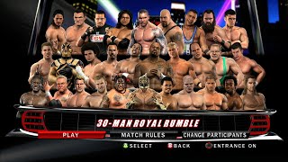 WWE Smackdown Vs Raw 2010  30 Man Royal Rumble Match [upl. by Jakoba]