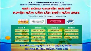 Giải bóng chuyền hơi nữ huyện Năm Căn lần I năm 2024 Trường TH1 TT Năm Căn vs Trường TH Kim Đồng [upl. by Lynn474]