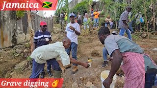 VISITING A GRAVE DIGGING IN CLARENDON jamaica always full of vibes😎🇯🇲 [upl. by Apfelstadt947]