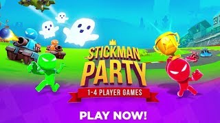 Stickman Party 1 2 3 4 Player Games Free  All Minigames Android iOS Game [upl. by Ahsaeit]