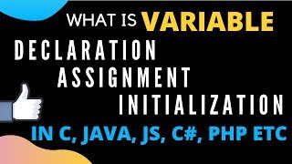 Difference Between Variable Declaration vs Assignment vs Initialization [upl. by Willing]