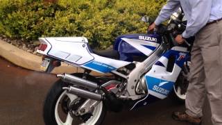 Mid 90s suzuki 250cc 2stroke GP race bike [upl. by Aneerbas865]