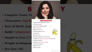 Nigella Lawson Biography shorts ytshortsindia ytviral ytshortsvideo [upl. by Ennaira]