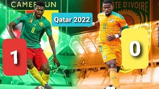 Éliminatoires Qatar2022 Cameroun vs Côte dIvoire 1  0  buts highlights  Coupe du monde [upl. by Cleres]