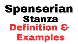 Spenserian Stanza Definition and Examples Edmund Spensers Contribution to Elizabethan Poetry [upl. by Mabelle467]