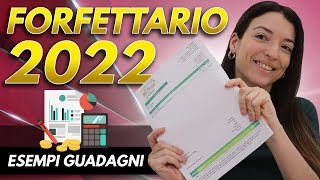 REGIME FORFETTARIO 2022 tasse partita iva con esempi [upl. by Orabel]