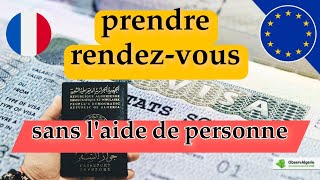 VFS Global France  comment prendre un rendezvous visa France sans laide de personne [upl. by Pallas878]