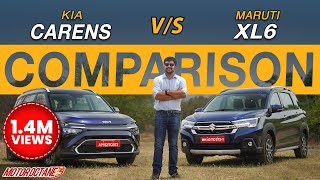 Kia Carens vs Maruti XL6 Comparison  Ab hoga Asli Test [upl. by Lisabet]