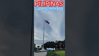 PILIPINAS Lupang Hinirang filipino lupanghinirang philippines pinoy pilipinas love pilipino [upl. by Ignaz]