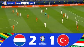 Olanda vs Turcia 21  Sferturi de finală  UEFA Euro 2024  Repere ale meciului [upl. by Christopher]