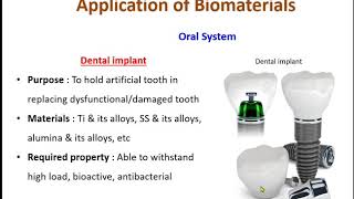 Biomaterials and its Applications [upl. by Tia684]