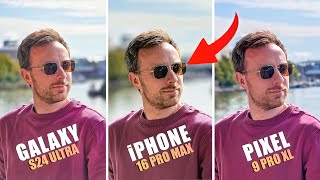 iPhone 16 Pro vs Galaxy S24 Ultra vs Pixel 9 Pro  CAMERA COMPARISON [upl. by Aerdnak]