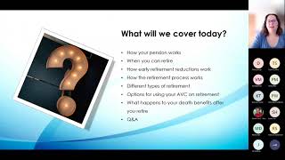 You and Your Pension  Retirement Webinar [upl. by Ordnagela631]