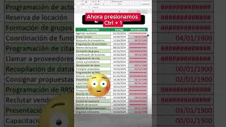 📝Crea recordatorios en Excel exceltips trucos tips exceltutorial excel tutorial consejos [upl. by Ruder]