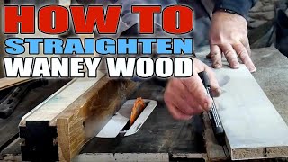 How To cut Waney Edge Timber Straight [upl. by Layap]