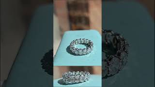 Natural Oval Cut Eternity Band Gallery Style  1450 [upl. by Nolahs421]