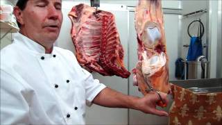 Part 3  How to bone a hind quarter of beef demonstration by Master Butcher Michael Cross [upl. by Assirac324]