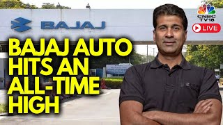 LIVE  Bajaj Auto Hits Fresh All Time High  Rajiv Bajaj Exclusive  CNBC TV18 [upl. by Eeima]