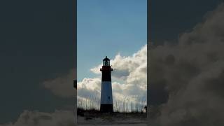 Tybee Island Georgia Lighthouse from North beach in winter [upl. by Shayna428]