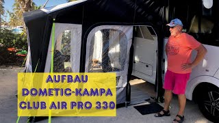 Aufbau LuftVorzelt DometicKampa Club Air pro 330 [upl. by Ahsilyt]