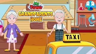 My Town Family goes to Grandpa House with Taxi [upl. by Sherourd]