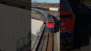 Amtrak 108 passes Southwark yard on the Adirondack [upl. by Craig]