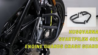 Xitomer Husqvarna Svartpilen 401 Engine Guards Crash Guard [upl. by Aihsemaj]