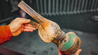 Antique Kerosene Lamp Restoration [upl. by Packton]