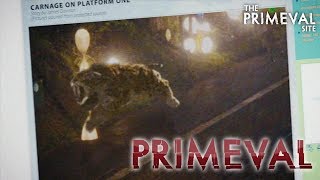 Primeval Series 2  Episode 3  A Smilodon Kills a Civilian on a Railway Platform 2008 [upl. by Sybille]