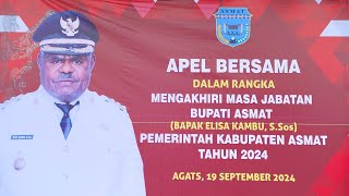 Apel Bersama Dalam Rangka Mengakhiri Masa Jabatan Bupati Asmat Bapak Elisa Kambu [upl. by Ainelec]