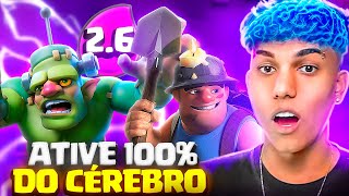 ATIVE 100 DO SEU CÉREBRO COM ESSE DECK NO CLASH ROYALE só gênios usam 💡 [upl. by Namron502]